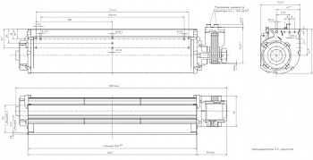 Тангенциальный вентилятор ebmpapst QLK45/3000A58-2513L-228aaz