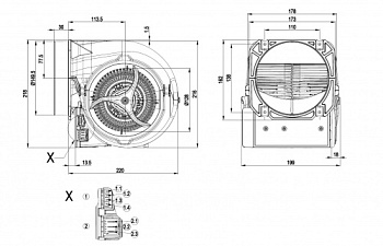 Центробежный вентилятор ebmpapst D3G146HS0533