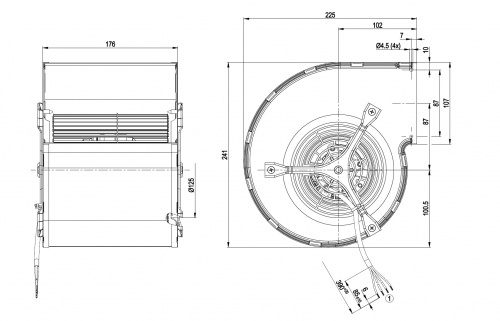 Центробежный вентилятор ebmpapst D2E146CD5123