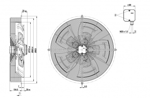 Осевой вентилятор ebmpapst S6D710AQ0101