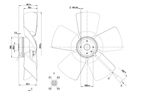 Осевой вентилятор ebmpapst A6E330AA0210