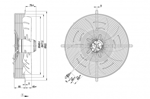 Осевой вентилятор ebmpapst S4D450AP0102