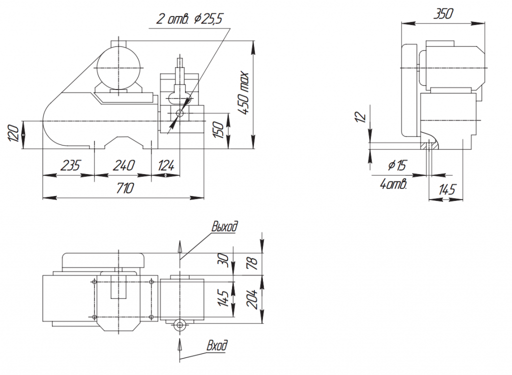 Габаритный чертеж насосов АН 1:16, АН 2:16.png
