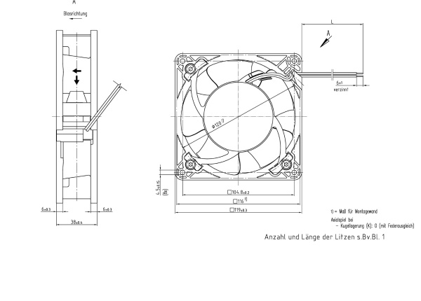 Вентилятор компактный ebmpapst DV 4112 N