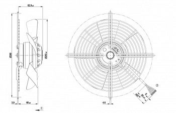 Осевой вентилятор ebmpapst S2D250BA0201