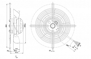 Осевой вентилятор ebmpapst S2D200BA0202
