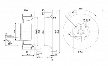 Центробежный вентилятор ebmpapst R1G120AD1302