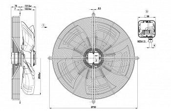 Осевой вентилятор ebmpapst S6E630BN0102