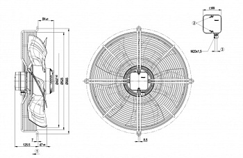 Осевой вентилятор ebmpapst S4D500AM0301