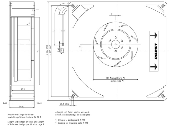 Вентилятор компактный ebmpapst RG 160-28/14 NTDAR