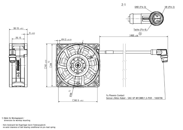Вентилятор компактный ebmpapst 3254 J/37 H3U