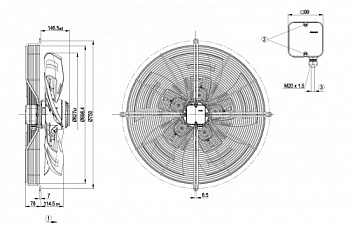 Осевой вентилятор ebmpapst S4D630BR0102