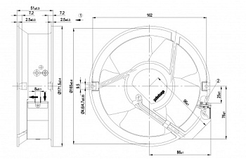 Осевой вентилятор ebmpapst W2E143AB1501
