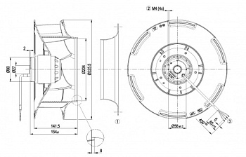 Центробежный вентилятор ebmpapst R4E310RA0601