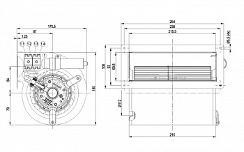 Центробежный вентилятор ebmpapst D2E133AB0150