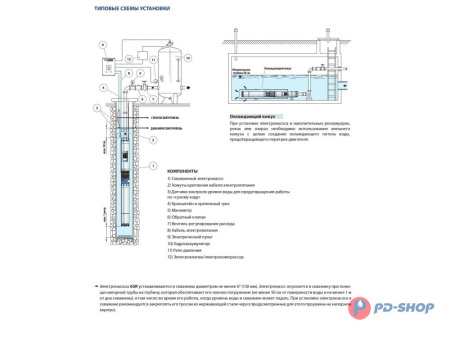 Насос скважинный Pedrollo 6SR 12/11- HYD (без двигателя)