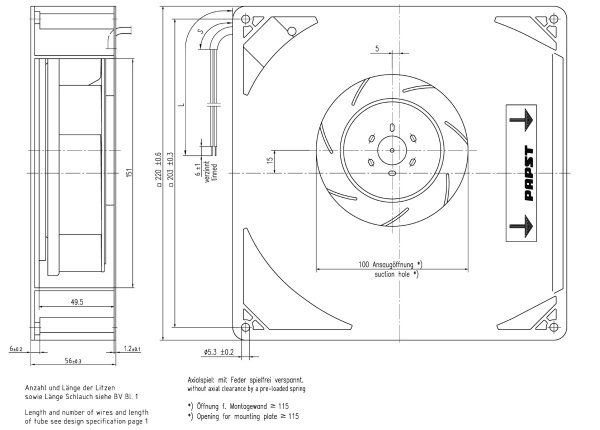 Вентилятор компактный ebmpapst RG 160-28/14 NTDT
