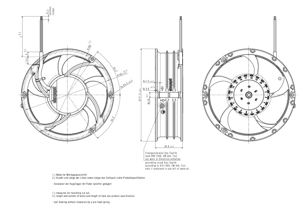 Вентилятор компактный ebmpapst 6318/2 TDH4PR