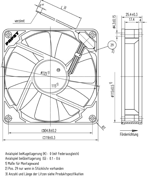 Вентилятор компактный ebmpapst 4414 FL