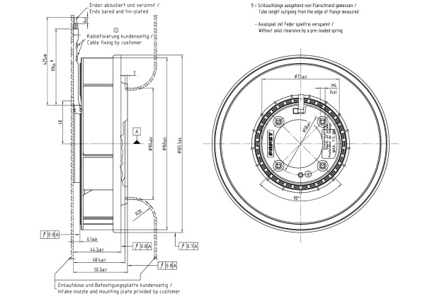 Вентилятор компактный ebmpapst RER 160-28/14 N/2 TDA