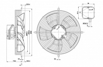 Осевой вентилятор ebmpapst S4E300AS7257