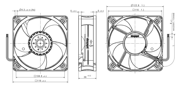 Вентилятор компактный ebmpapst 4412 ML