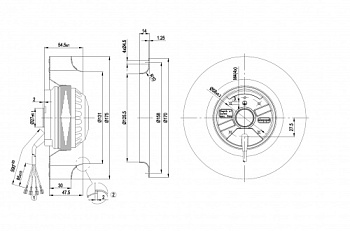 Центробежный вентилятор ebmpapst R2E175AC7715