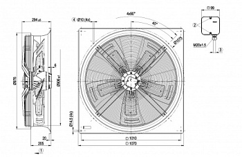 Осевой вентилятор ebmpapst W6D910GA0101