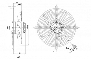Осевой вентилятор ebmpapst S2D300BP0237