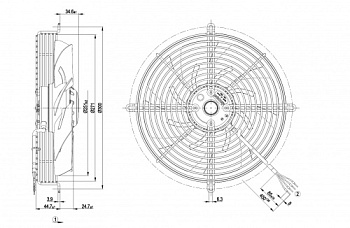 Осевой вентилятор ebmpapst S2D250AI0215