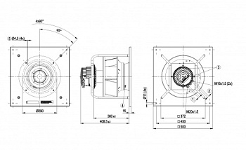Центробежный вентилятор ebmpapst K3G310PT08J2