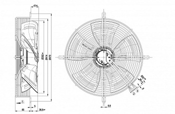 Осевой вентилятор ebmpapst S3G400AN0432