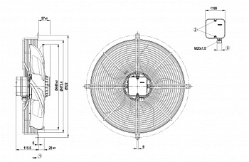 Осевой вентилятор ebmpapst S4D450AU0101