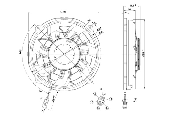 Осевой вентилятор ebmpapst W3G300BV2401