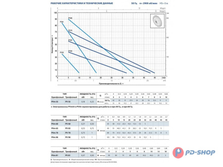 Насос вихревой Pedrollo PVm 65 - EPDM